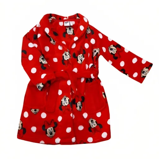 Roupão Infantil Minnie Mouse Vermelho