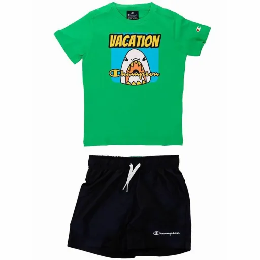 Conjunto Desportivo para Crianças Champion Verde 2 Peças