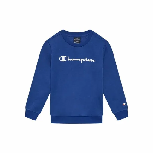 Polar com Capuz Criança Champion Crewneck Azul Branco