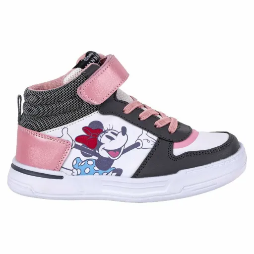 Botas Infantis Casuais Minnie Mouse Cor de Rosa