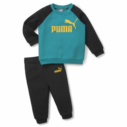 Fato de Treino para Bebé Puma Minicat Essentials Preto Azul