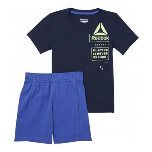 Conjunto Desportivo para Crianças Reebok B ES SS SET CF4289 Marinha