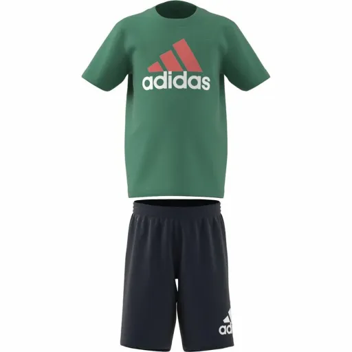 Conjunto Desportivo para Crianças Adidas Verde-Escuro