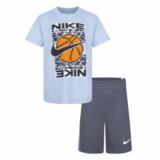 Conjunto Desportivo para Crianças Nike Df Icon Cinzento Multicolor 2 Peças