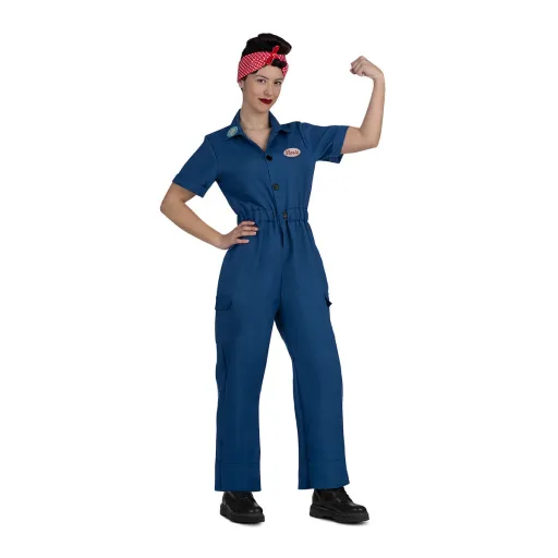 Fantasia para Adultos My Other Me Rosie The Riveter (3 Peças)