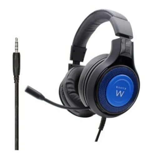 Auriculares com Microfone para Vídeojogos Ewent PL3322 Preto/Azul