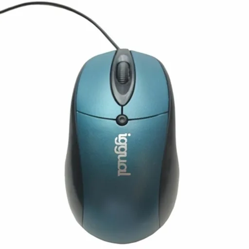 Rato Iggual COM-ERGONOMIC-XL 800 Dpi Azul Preto/Azul