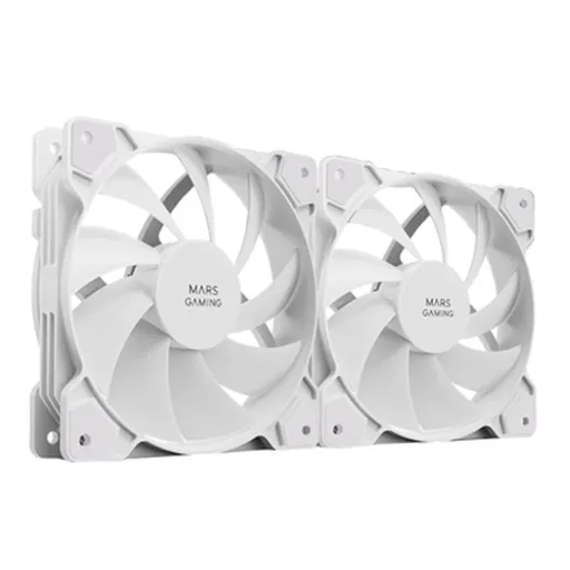 Ventilador de Caixa Mars Gaming MFPROX2W Branco 2 Unidades Ø 12 cm