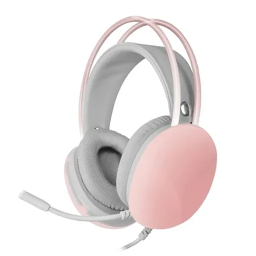 Auriculares com Microfone Mars Gaming MH-GLOW Cor de Rosa RGB