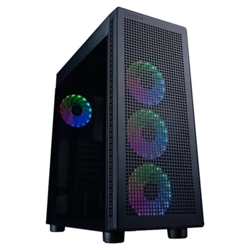 Caixa Semitorre ATX Hiditec H1 AIR Preto Multicolor