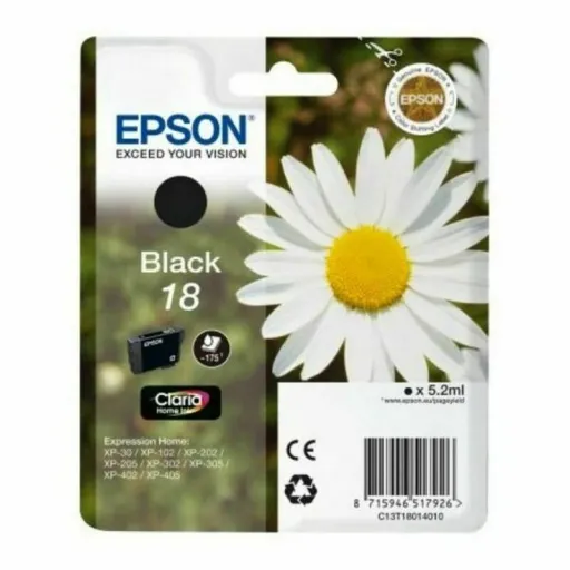 Tinteiro de Tinta Original Epson C13T18014012 Preto