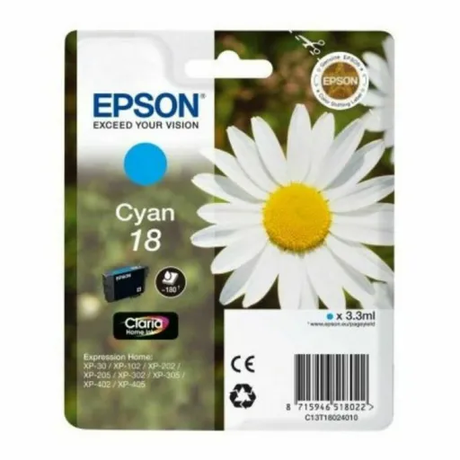 Tinteiro de Tinta Original Epson C13T18024012 Ciano