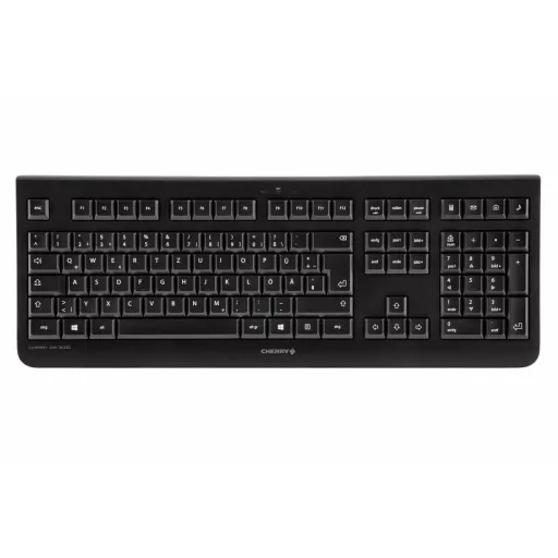 Teclado e Rato Cherry DW3000 Qwertz Alemão Preto