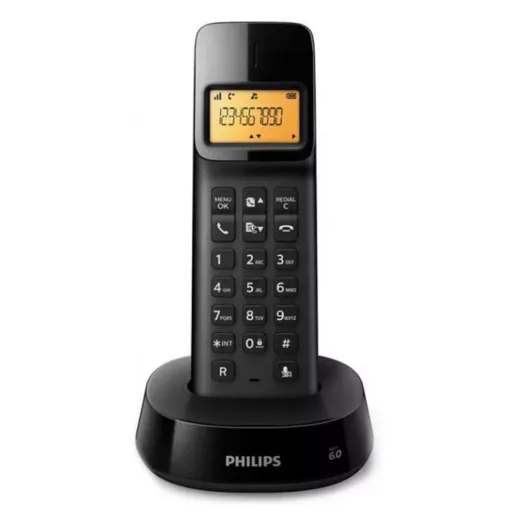 Telefone Sem Fios Philips D1601B/01 1,6" 300 MAh GAP Preto