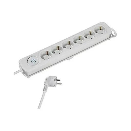 Extensão com 6 Tomadas com Interruptor Vivanco 37647 1,4 m Branco