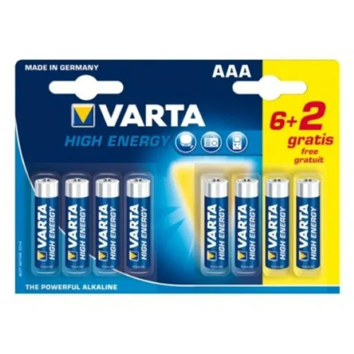 Pilha Varta LR6 AAA 1,5V High Energy (8 pcs)