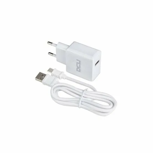 Carregador de Parede + Cabo USB A para USB C DCU 66826 Branco (1 m)