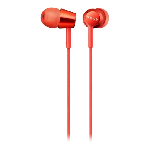 Auriculares com Microfone Sony MDR-EX155AP Vermelho