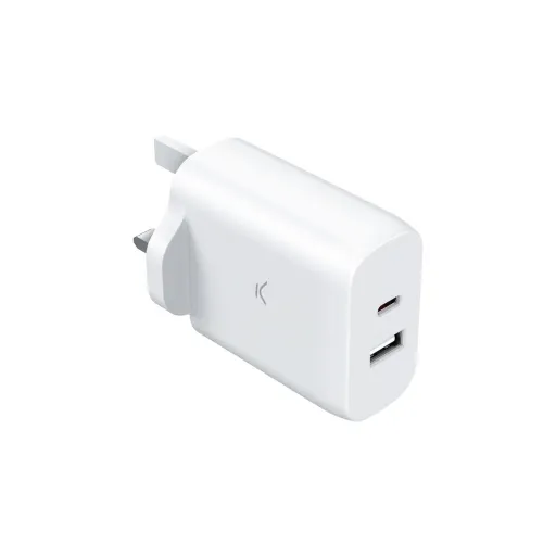 Carregador de Parede KSIX GaN Branco 45 W