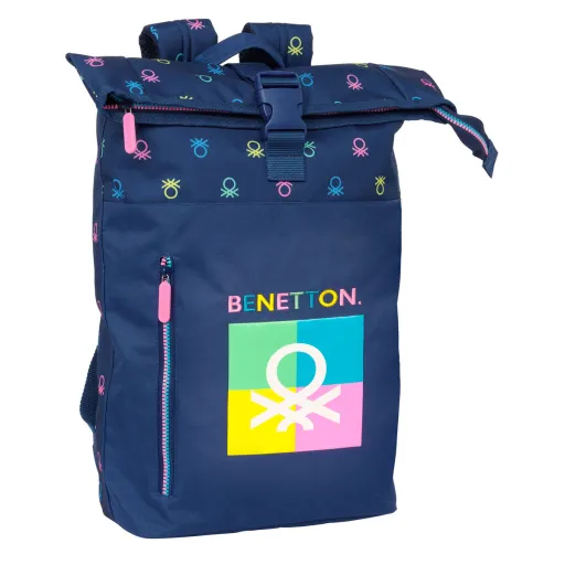 Mochila para Notebook Benetton Cool Azul Marinho 28 x 42 x 13 cm