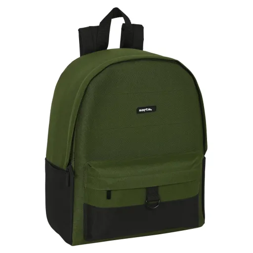 Mochila para Notebook Safta Dark Forest Preto Verde 31 x 40 x 16 cm