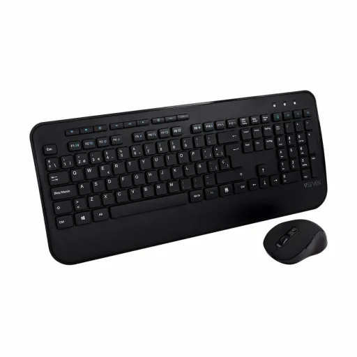 Teclado e Rato V7 CKW300ES Qwerty Espanhol Espanhol