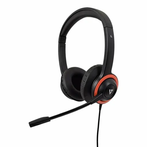 Auriculares com Microfone V7 HA530E Preto