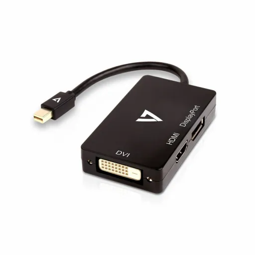 Adaptador Mini DisplayPort para VGA/DVI/HDMI V7 V7MDP-DPDVIHDMI-1E   Preto