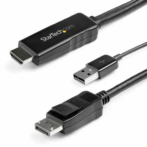 Adaptador Display Port para HDMI/VGA Startech HD2DPMM2M            (2 m) Preto