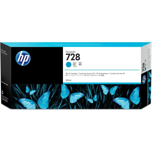 Tinteiro de Tinta Original HP 728 Ciano