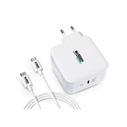 Carregador de Parede + Cabo USB C Urban Factory GSC10UF Branco