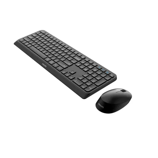 Teclado e Rato Philips SPT6407B/16 Preto Qwerty US