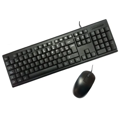 Teclado e Rato CoolBox HK-616 + HM-81 Preto Espanhol Qwerty Espanhol