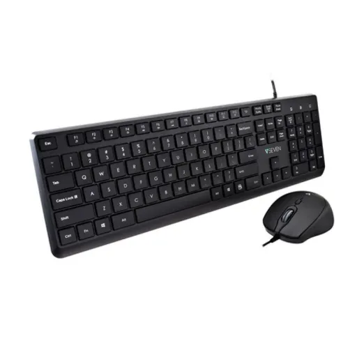 Teclado e Rato V7 CKU350US Preto Qwerty US