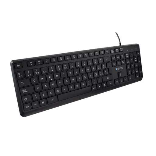 Teclado V7 KU350ES Preto Qwerty Espanhol