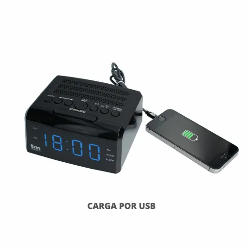 Rádio Despertador LED PLL FM 0,5 W