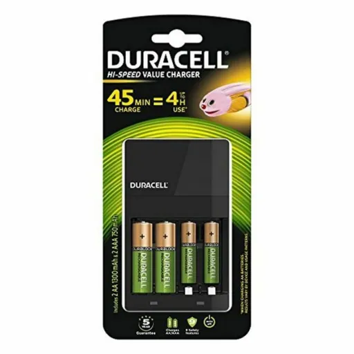 Carregador + Pilhas Recarregáveis DURACELL CEF14 2 x AA + 2 x AAA HR06/HR03 1300 MAh (1 Unidade)