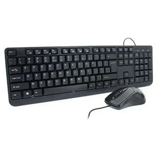 Teclado e Rato Mobility Lab ML309415 AZERTY Preto