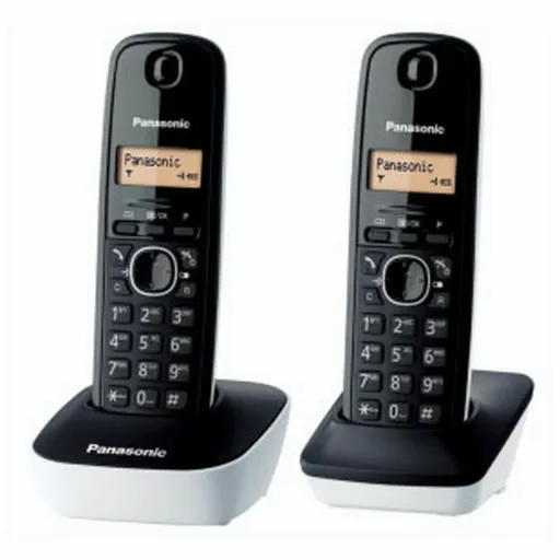 Telefone Sem Fios Panasonic KX-TG1612 Âmbar Preto/Branco