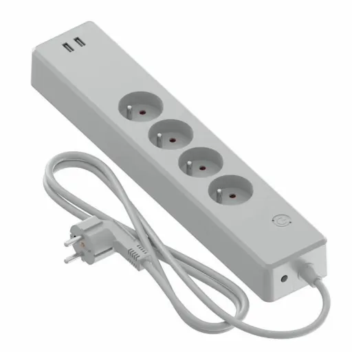 Extensão com 4 Tomadas Sem Interruptor Calex USB x 2