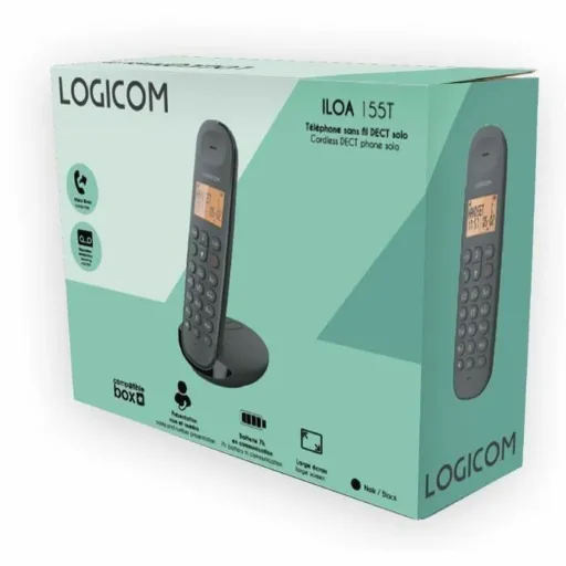 Telefone Fixo Logicom DECT ILOA 155T SOLO Preto