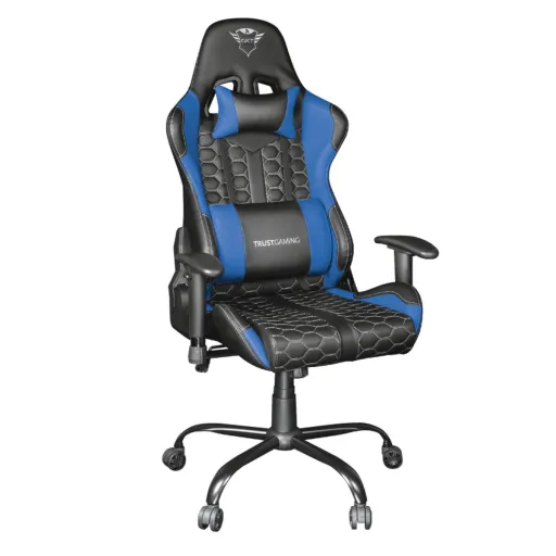 Cadeira de Gaming Trust 24435 GXT708B Azul Preto Preto/Azul