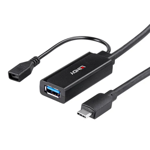 Hub USB LINDY 43344 Preto