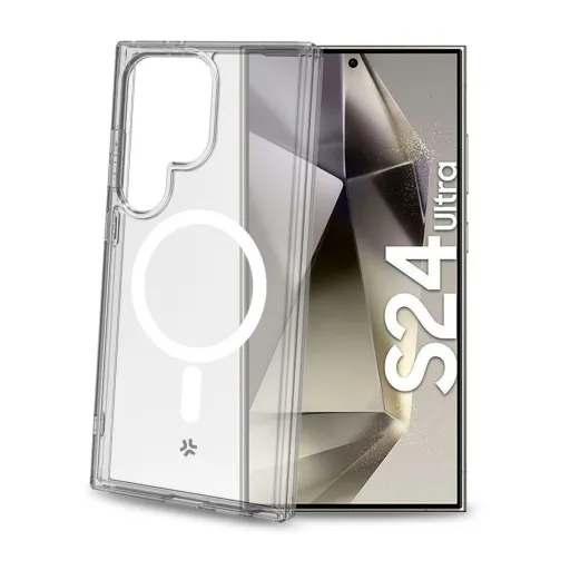 Capa para Telemóvel Celly GELSKINMAG1067 Branco Transparente Galaxy S24 Ultra