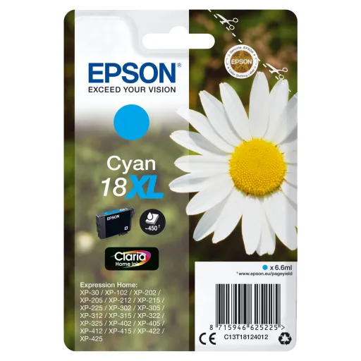 Tinteiro de Tinta Original Epson C13T18124022 Azul Escuro Ciano