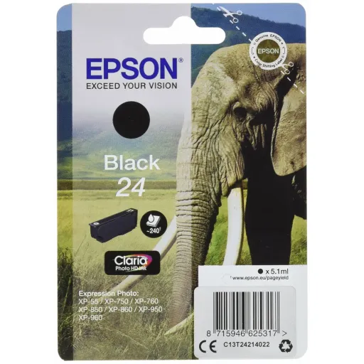 Tinteiro de Tinta Original Epson C13T24214022 Preto