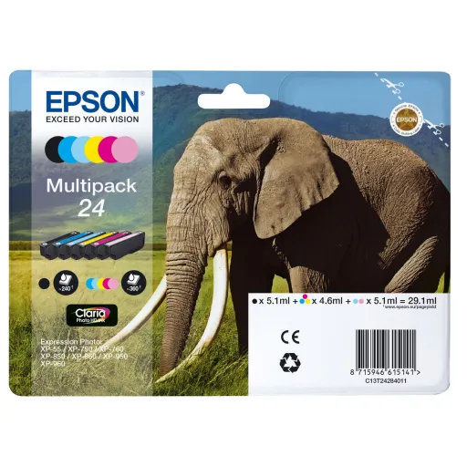 Tinteiro de Tinta Original Epson C13T24284021 Multicolor