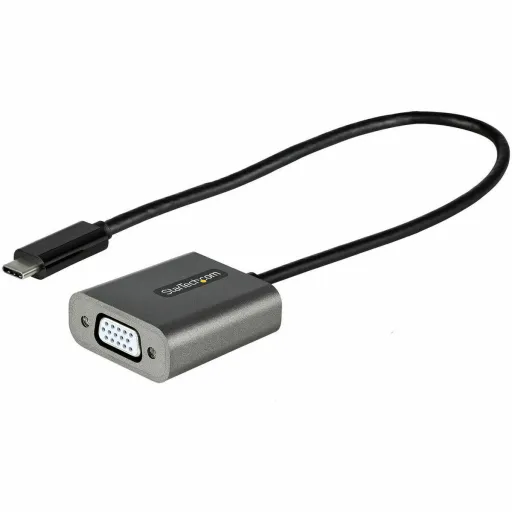 Cabo USB C para VGA Startech CDP2VGAEC Preto