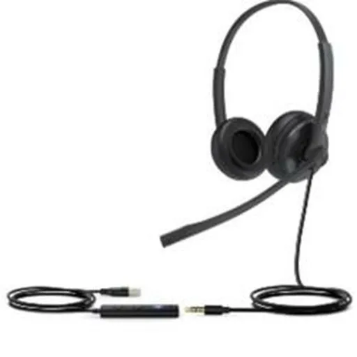 Auriculares com Microfone Yealink UH34 SE DUAL TEAMS Preto