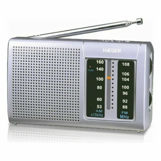 Rádio AM/FM Haeger PR-BIB.001A Cinzento